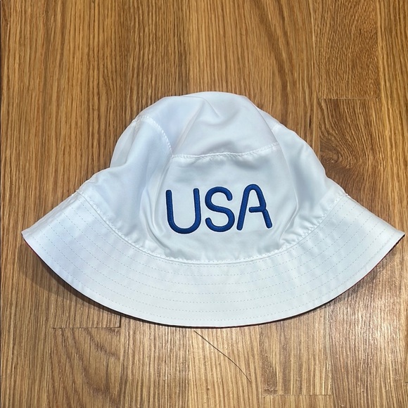 Nike Reversible Blue Red White Dynamic USA bucket Y2K Hat adult one size - Picture 6 of 8